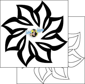 Flower Tattoo plant-life-flowers-tattoos-johnny-cantrell-j1f-01659