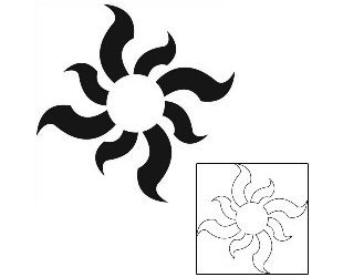 Sun Tattoo Tattoo Styles tattoo | J1F-01661