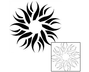 Sun Tattoo Tattoo Styles tattoo | J1F-01680