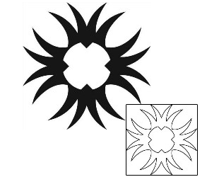 Sun Tattoo Tattoo Styles tattoo | J1F-01713