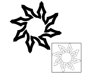 Sun Tattoo Tattoo Styles tattoo | J1F-01725