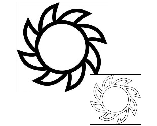 Sun Tattoo Tattoo Styles tattoo | J1F-01784