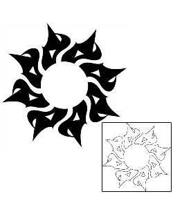 Sun Tattoo Tattoo Styles tattoo | J1F-01832