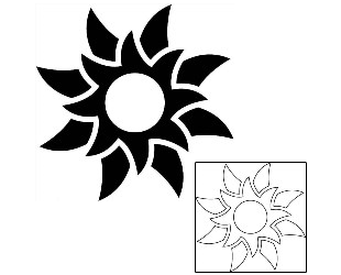 Sun Tattoo Tattoo Styles tattoo | J1F-01841