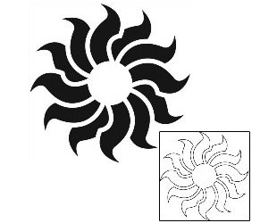 Sun Tattoo Tattoo Styles tattoo | J1F-01854