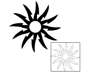 Sun Tattoo Tattoo Styles tattoo | J1F-01861