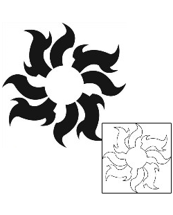 Sun Tattoo Tattoo Styles tattoo | J1F-01873