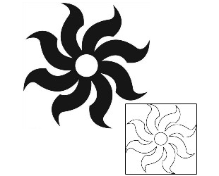 Sun Tattoo Tattoo Styles tattoo | J1F-01877