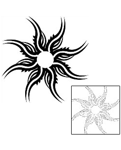 Sun Tattoo Tattoo Styles tattoo | J1F-01881