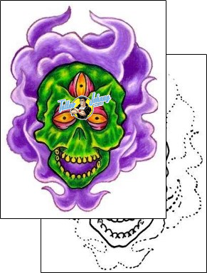 Skull Tattoo skull-tattoos-jay-chastain-j2f-00001