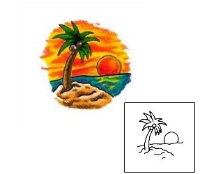 Palm Tree Tattoo Paradise Tattoo