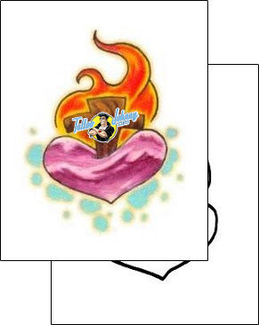 Heart Tattoo miscellaneous-fire-tattoos-jay-chastain-j2f-00089