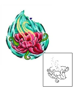 Lotus Tattoo Plant Life tattoo | J2F-00090