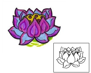 Lotus Tattoo Plant Life tattoo | J2F-00094