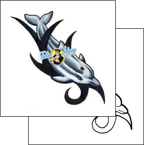 Dolphin Tattoo tribal-tattoos-jay-chastain-j2f-00120