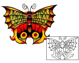 Insect Tattoo Specific Body Parts tattoo | J3F-00012