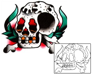 Crossbones Tattoo Tattoo Styles tattoo | J3F-00041