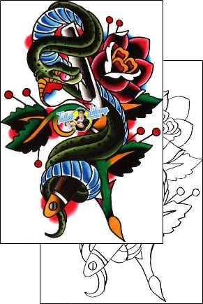 Flower Tattoo traditional-tattoos-jason-cline-j3f-00044