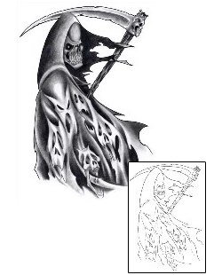 Reaper Tattoo Horror tattoo | J4F-00009