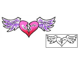 Broken Heart Tattoo For Women tattoo | J4F-00014