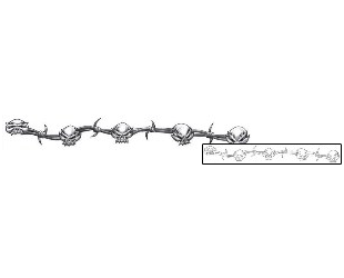 Barbed Wire Tattoo Specific Body Parts tattoo | J4F-00018