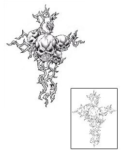 Cross Tattoo Horror tattoo | J4F-00027