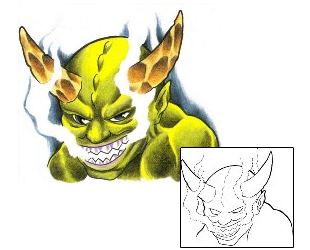 Devil - Demon Tattoo Horror tattoo | J4F-00075