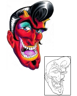 Devil - Demon Tattoo Horror tattoo | J4F-00077