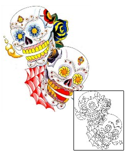 Day of the Dead Tattoo Ethnic tattoo | J4F-00140