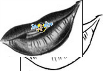 Lip Print Tattoo j4f-00184