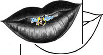 Lip Print Tattoo j4f-00190