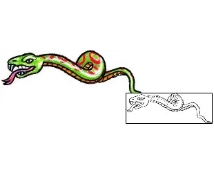Snake Tattoo Horror tattoo | J7F-00018