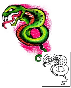 Snake Tattoo Horror tattoo | J7F-00098