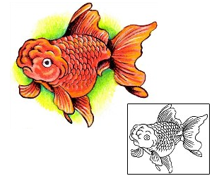 Fish Tattoo Marine Life tattoo | J7F-00107