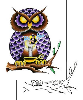Owl Tattoo jaf-00006