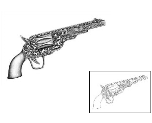 Gun Tattoo JAF-00041