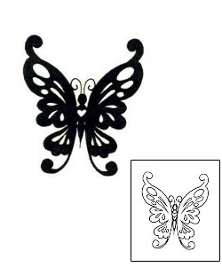 Picture of Black Butterfly Tattoo