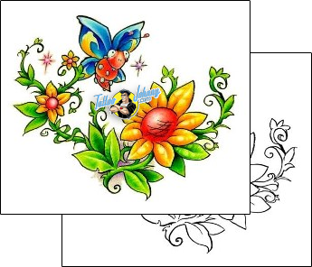 Butterfly Tattoo vine-tattoos-jason-blanton-jbf-00057