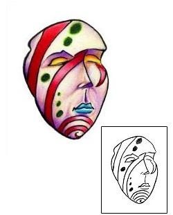 Miscellaneous Tattoo Decorated Mask Tattoo