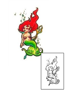 Woman Tattoo Arriane Mermaid Tattoo