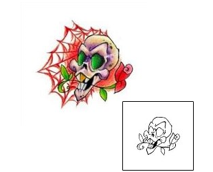 Spider Web Tattoo Salvador Skull Tattoo