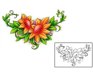 Picture of Fianna Flower Tattoo