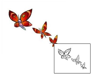 Picture of Bellerose Butterfly Tattoo