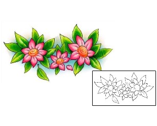 Picture of Fidela Flower Tattoo