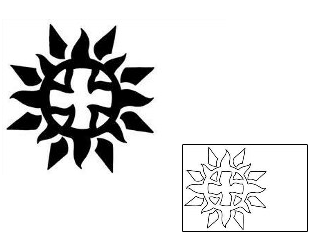 Sun Tattoo Tattoo Styles tattoo | JDF-00011