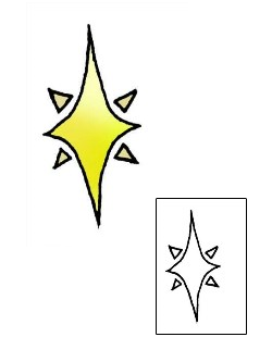 Star Tattoo Specific Body Parts tattoo | JFF-00033