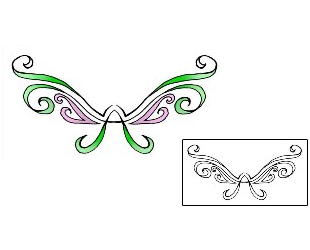 Butterfly Tattoo Specific Body Parts tattoo | JFF-00035