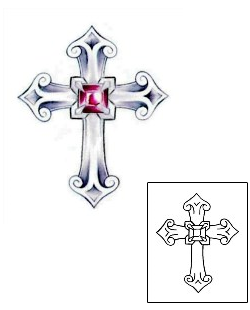 Cross Tattoo Religious & Spiritual tattoo | JGF-00031