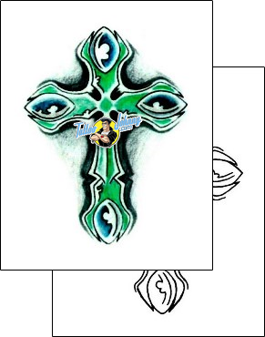 Cross Tattoo religious-and-spiritual-cross-tattoos-joe-gerkin-jgf-00034