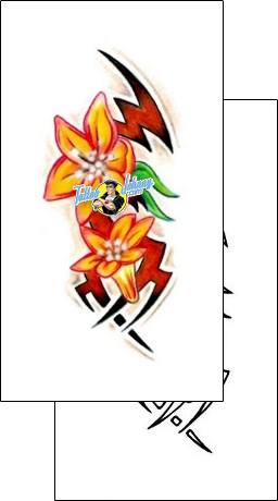 Flower Tattoo plant-life-flowers-tattoos-joe-gerkin-jgf-00043